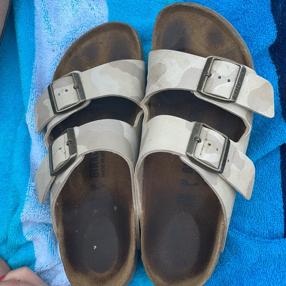 Camouflage Birkenstock Slides